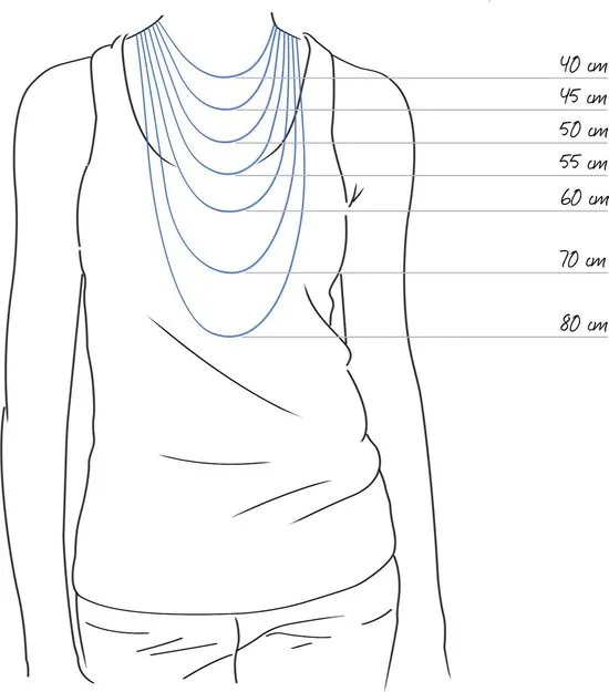 70cm Zinzi zilveren bolletjes ketting ZI70BOL