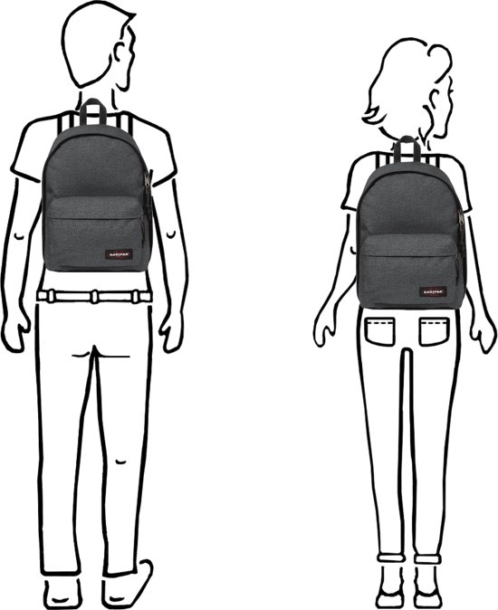 Eastpak OUT OF OFFICE Rugzak, 27 Liter, 13.3 inch laptopvak - Black Denim