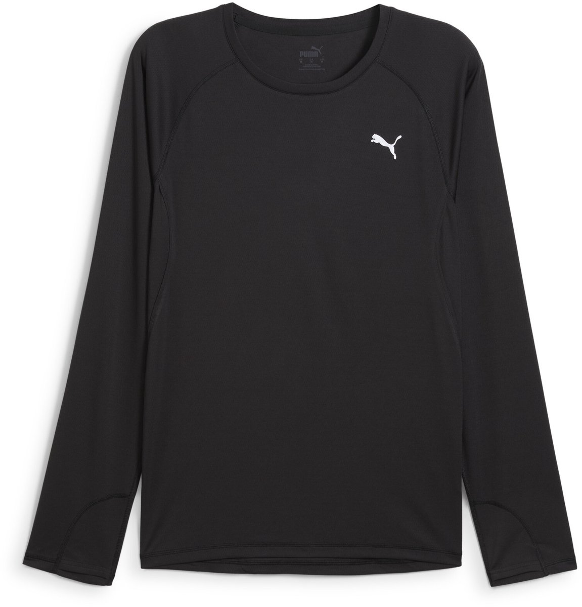 t-shirt, lange mouwen, donkere kleur, puma logo, casual kleding