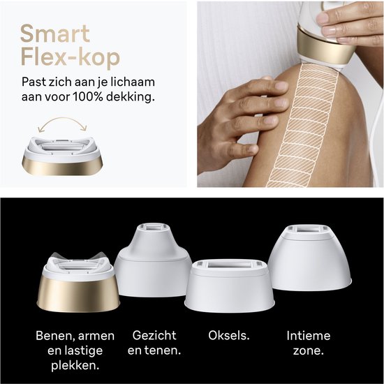 Braun IPL Silk·expert Pro 5 - IPL ontharingsapparaat - PL5412 - Ontharing Voor Thuis - 4 Opzetstukken