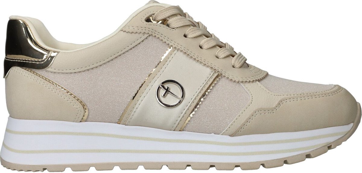 Tamaris Essentials Sneakers - maat 39 - beige Synthetisch - Dames