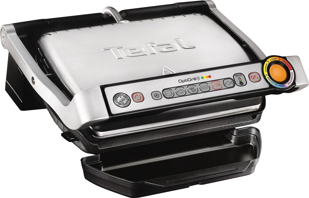 Tefal Optigrill+ GC712D - Contactgrill - Temperatuurcontrole - 6 automatische programma's