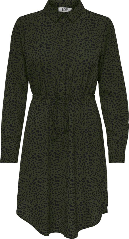 JDY Maat S JDYPIPER L/S SHIRT STRING DRESS WVN Dames Jurk