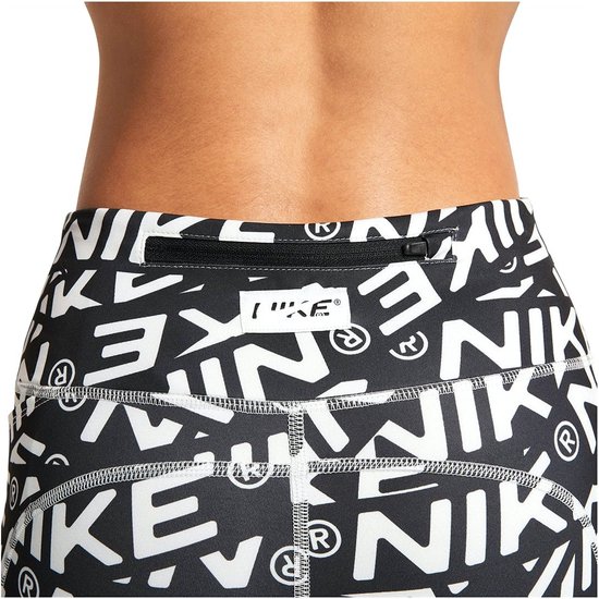 Nike Dri-Fit Fast sportlegging - maat S- dames lang zwart dessin
