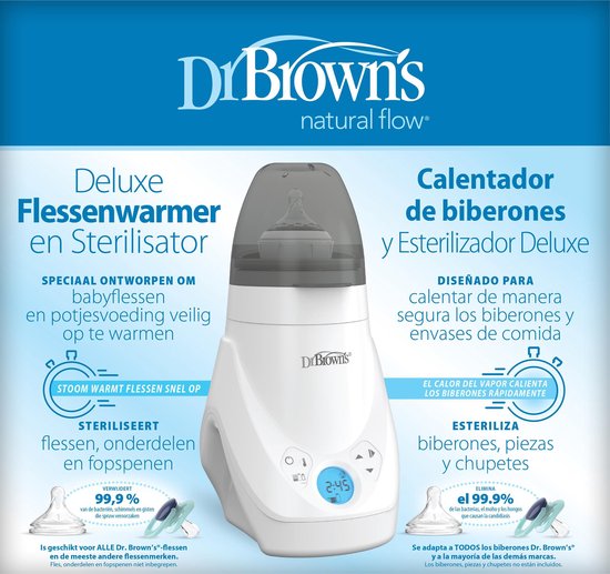 Dr. Brown's Deluxe Flessenwarmer en Sterilisator