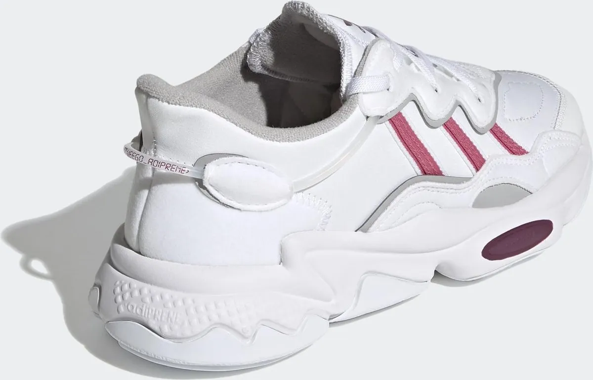 adidas - maat 40 - Ozweego W Dames Sneakers - White/Rose