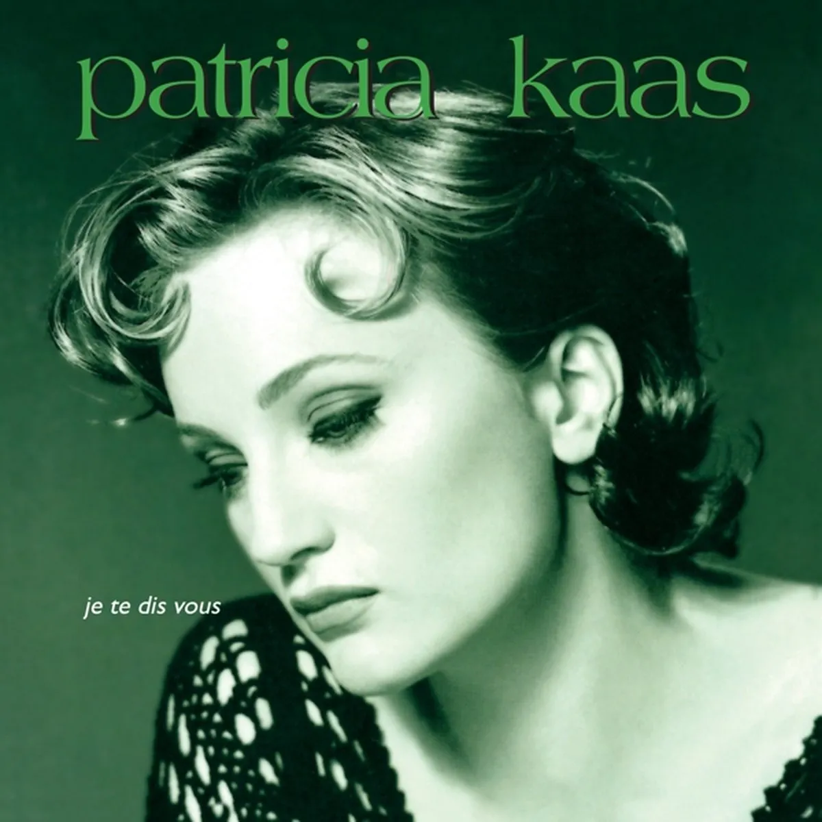 vinyl, album, patricia kaas, groene tint, portret