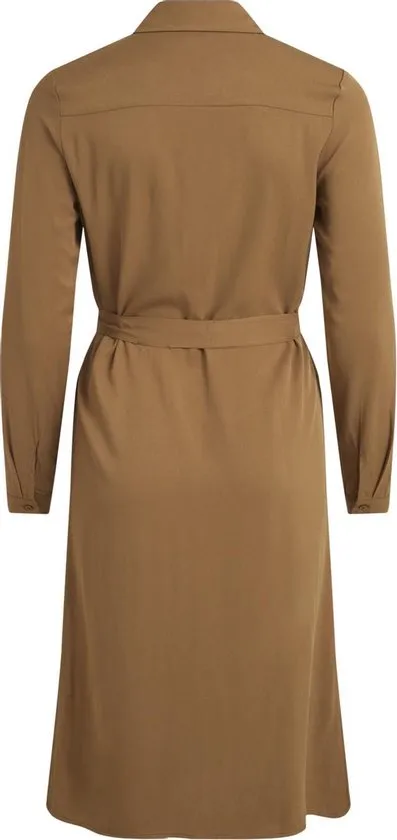 VILA Maat 38 VIDANIA BELT LS SHIRT DRESSSU Dames Jurk