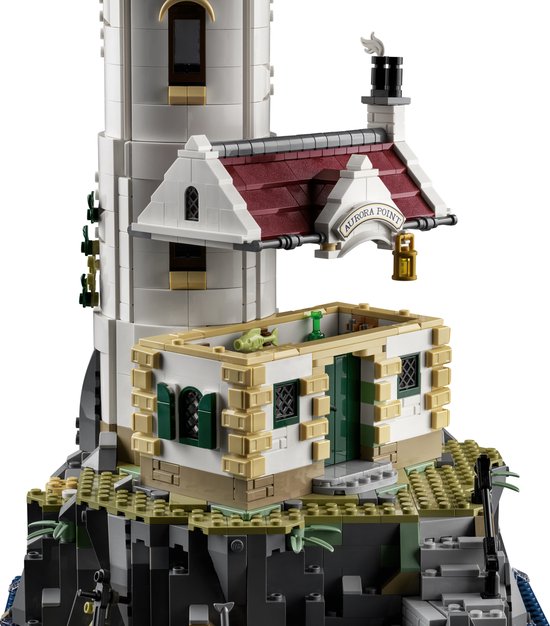 LEGO Ideas Gemotoriseerde vuurtoren met Lichtjes, Modelbouwset voor Volwassenen - 21335