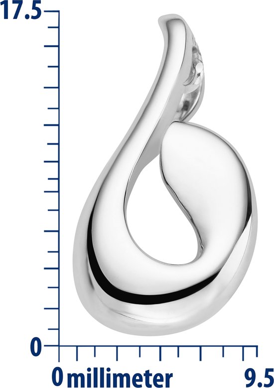 Koopjeshoek - Majestine 925 Zilveren Hanger met Ketting - 45cm