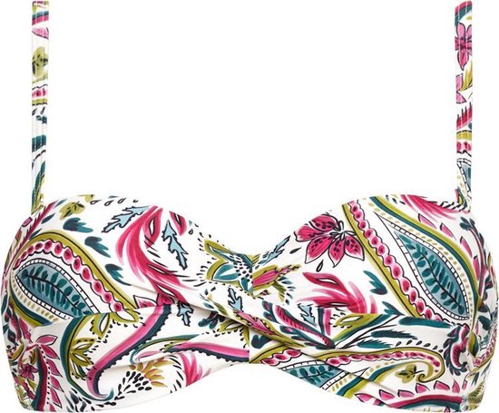 Cyell  - Maat 36B - WAJANG FLORAL Bikinitop Bandeau Voorgevormd met Beugel Dames