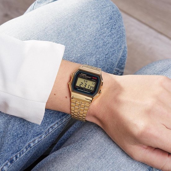 Casio Vintage Iconic A159WGEA-1EF Unisex Horloge 36,3 mm - Goudkleurig