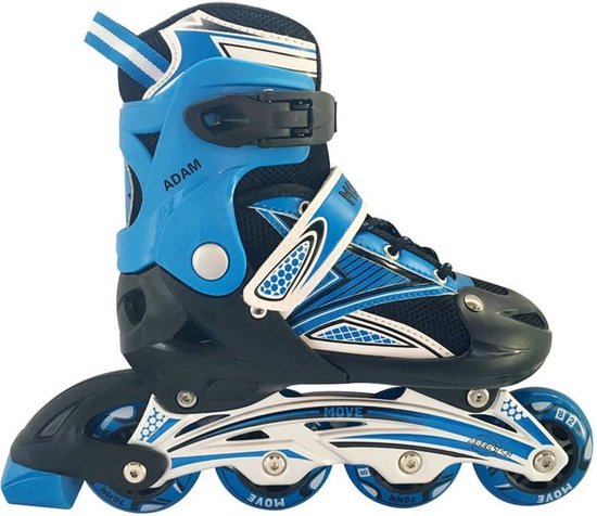 Move Adam Inlineskates - Maat 34-37 - Jongens - zwart/blauw
