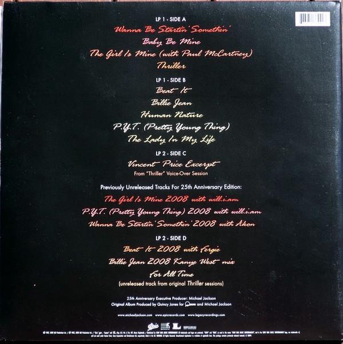 Michael Jackson - Thriller 25th Anniversary Edition (2 LP)