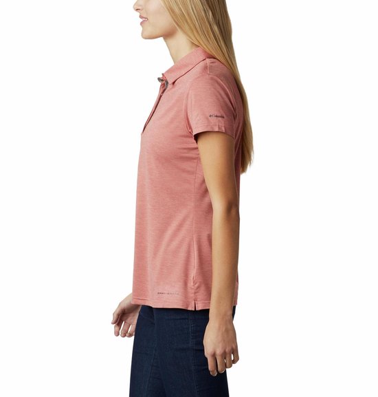 Columbia Bryce Polo Outdoorshirt Dames - Dark Coral Heat - Maat S