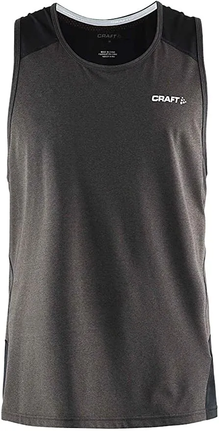Craft Precise Racerback Maat XL - Heren (zwart gemêleerd)