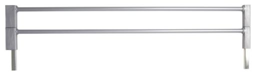 BabyDan Premiergate verlengdeel 14 cm metaal - Zilver