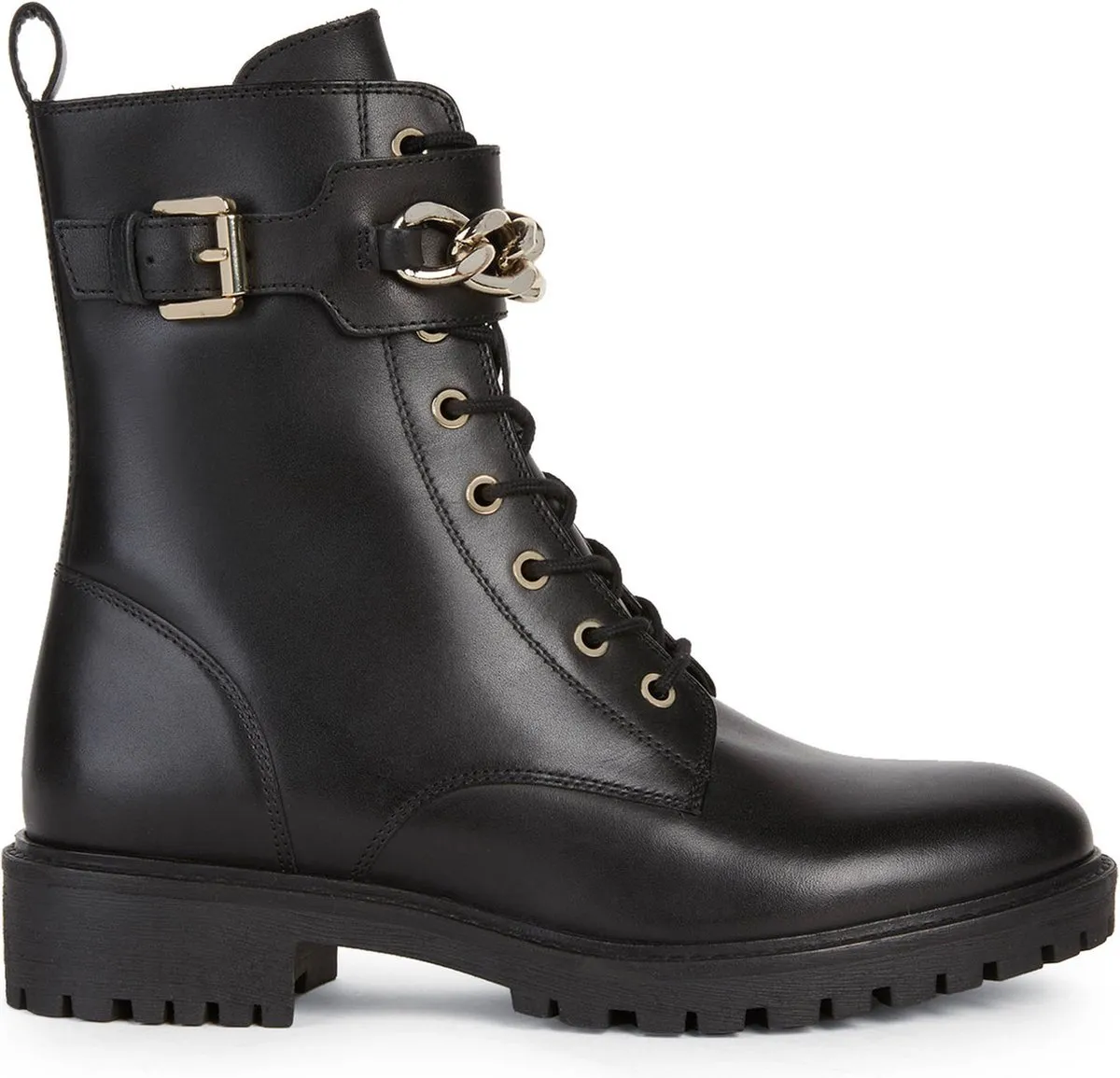 Geox - Maat 39 - Hoara Zwarte Veterboot