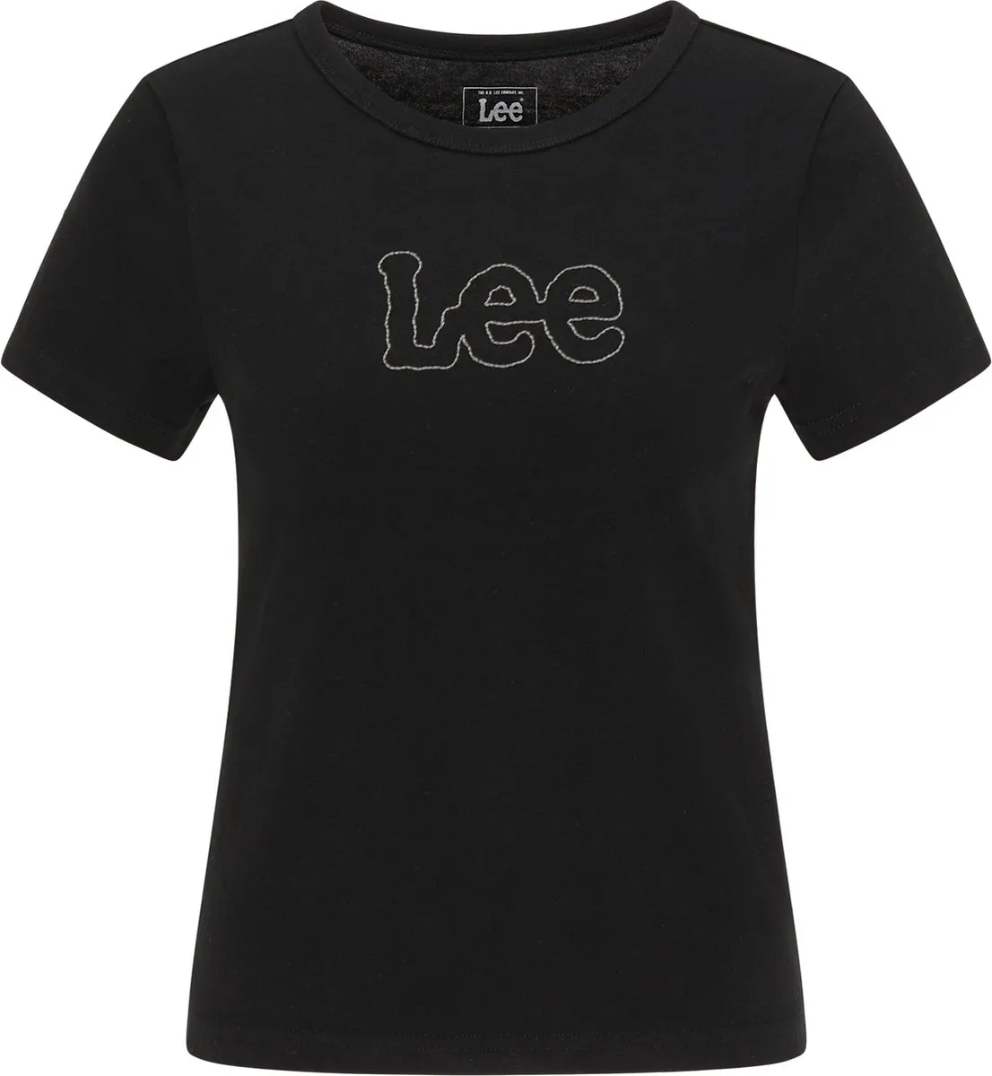 LEE Slim Cropped - Maat M - Black Dames T-shirt