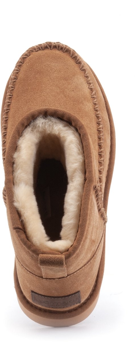 Warmbat - maat 38 - Wallaby Suede Stitch Dames - Cognac