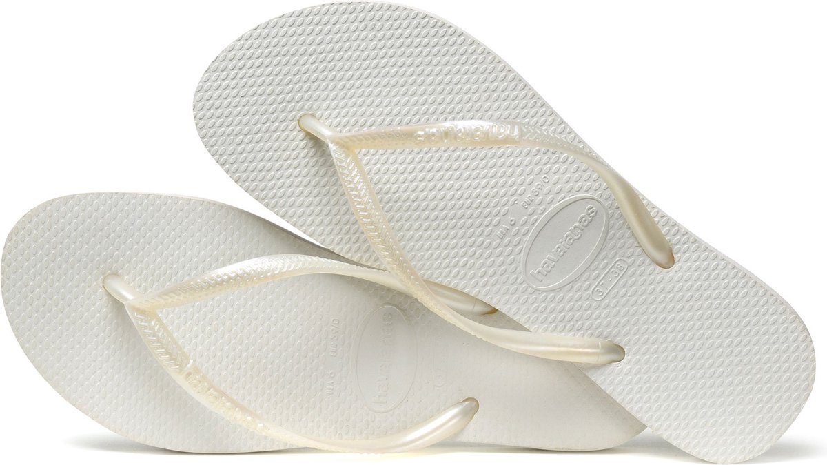 Havaianas Slim Dames Slippers - White - Maat 33/34