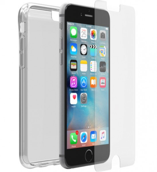 OtterBox Clearly protected Clear Skin backcover + Alpha Glass screenprotector voor Apple Iphone 6s -