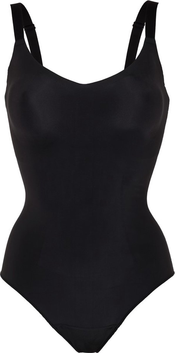 Maidenform  Maat XL Power Players Bodysuit Firm Control Vrouwen Body - Zwart