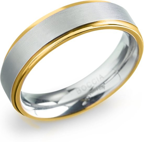 Boccia Titanium Ring bicolor - Maat 18.00