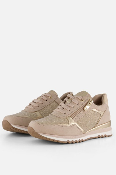 Marco Tozzi - maat 41- Sneakers beige Textiel - Dames