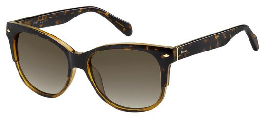 Fossil Zonnebril Fos3073/s Dames Bruin Havana/ Bruin