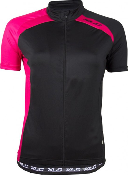XLC Sport Shirt - Fietsshirt - Dames - Korte Mouw - Maat XL - Zwart/Roze