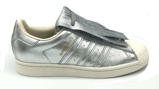 Adidas - Maat 37 1/3 - Superstar FR W - Silver/White
