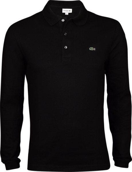 Lacoste - Maat XL - Sport slim fit polo - poloshirt lange mouw - zwart
