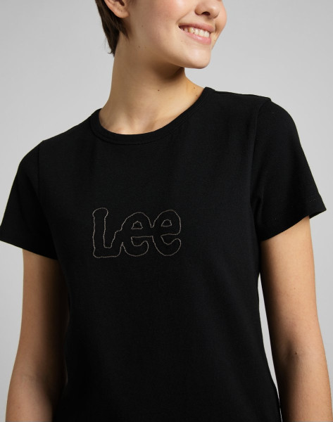 LEE Slim Cropped - Maat S - Black Dames T-shirt