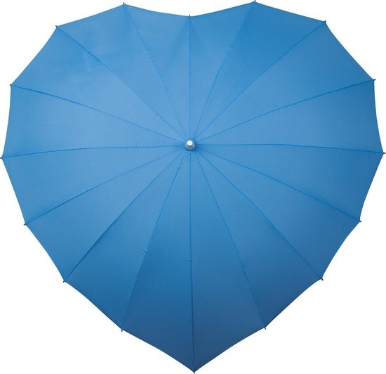 Impliva Heart UV-Bescherming Paraplu - Ø 110 cm - Lichtblauw