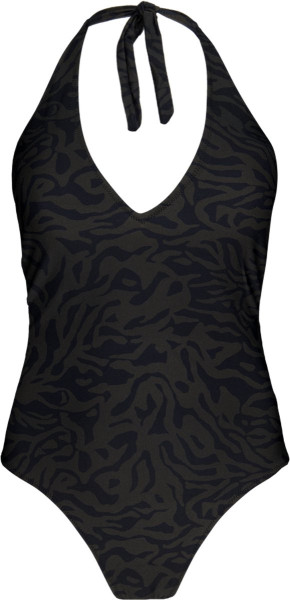 Barts - Maat 44 - Sula Halter One Piece Zwart Dames Badpak