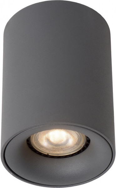 Lucide BENTOO-LED - Plafondspot - 8 cm - LED Dimb. - GU10 - 1x5W 3000K - Grijs