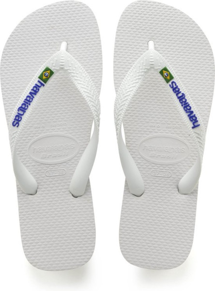 Havaianas - maat 41-42- Brasil logo Slippers - Wit