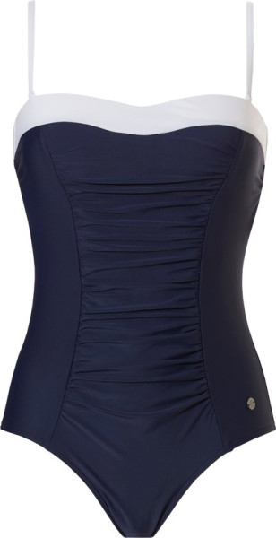 Pastunette Beach Maat 42 - Blue Beauty - Corrigerend Badpak - Blauw/Wit