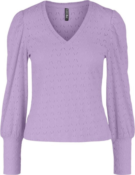 Pieces - Maat M - PCCHRISTY NEW LS TOP BC Dames T-shirt