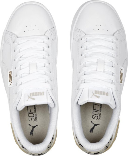 PUMA - Maat 37.5 -Jada Animal Jr Dames Sneakers - White/Granola/Black/Gold