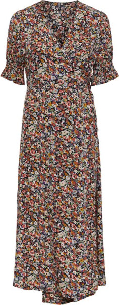 Pieces - maat L - CNIKA SS MIDI WRAP DRESS