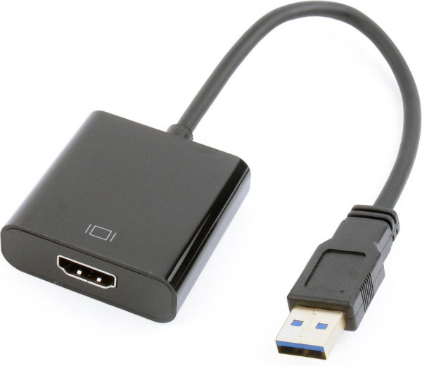 Cablexpter - Dolphix USB display-adapterkabel zwart