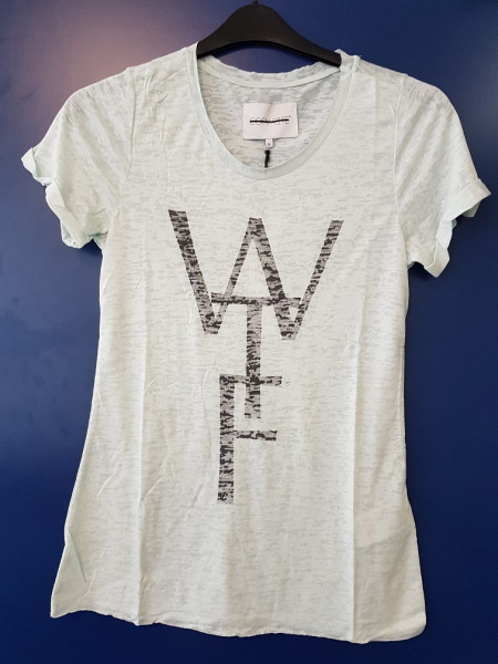 T-shirt dames - mint - WTF - mt M