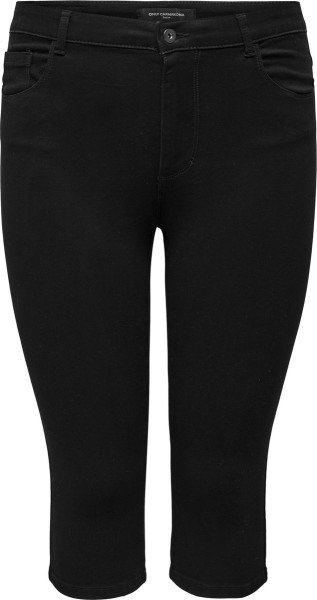 ONLY - Maat 44 - CARMAKOMA CARAUGUSTA HW SKINNY DNM KNICKERS BLACK Dames Broek