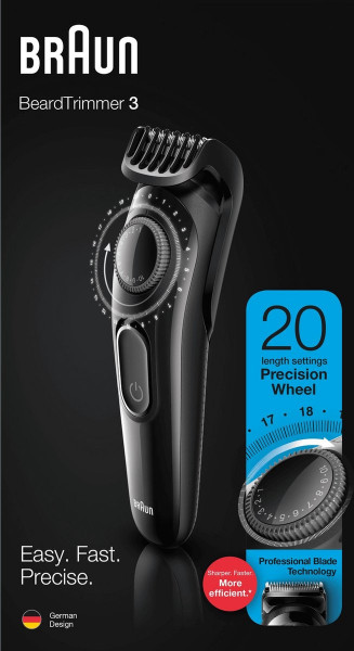 Braun BT3222 , Trimmer En Haartrimmer, 20 Lengte-instellingen