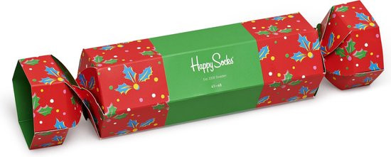 Happy Socks Christmas Cracker Holly Giftbox - Maat 36-40