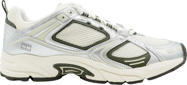 Tommy Hilfiger - maat 41 - Metallic Hardloopsneaker Heren -Deep Woods