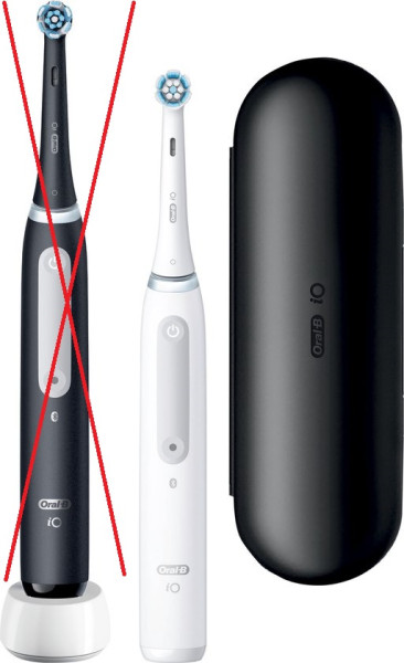Oral-B iO 4N - Black & White - Elektrische Tandenborstels - Ontworpen Door Braun