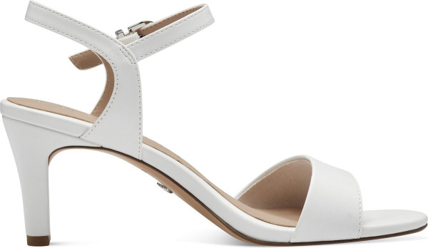 Tamaris - maat 39- Essentials Dames Sandalen - WHITE MATT